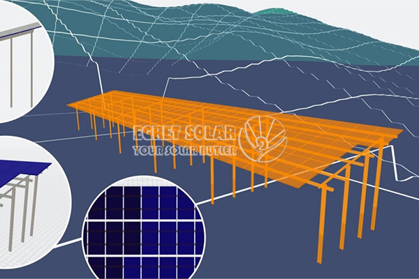Solar Egret покращує трекер, місцевості для масштабного планування ПВ