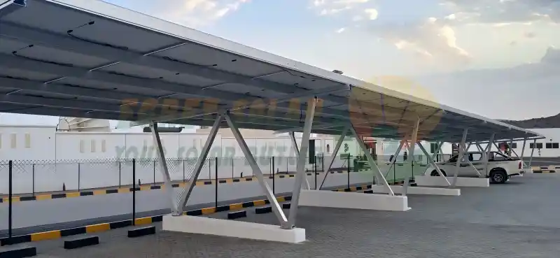 double-sided solar carport